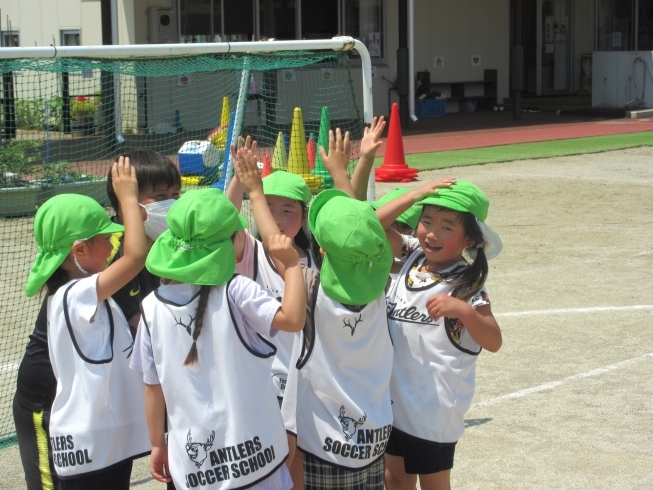 エイエイオー「サッカー教室＆学研教室がありました」