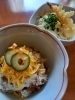 「本日のおすすめランチは五目ご飯と五島うどん」