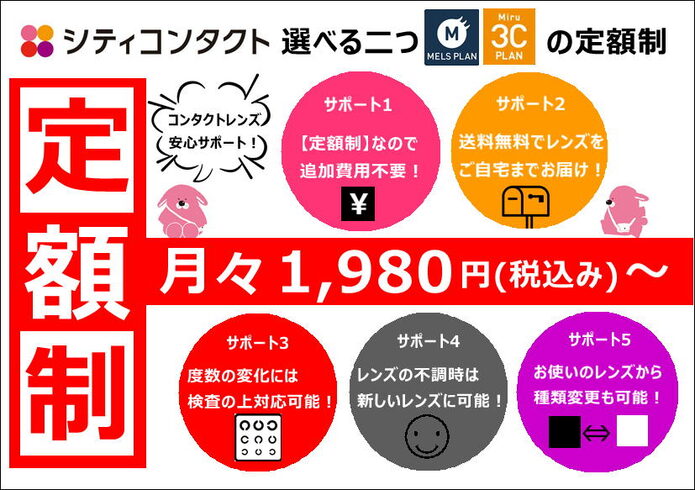 定額制プラン紹介「シティコンタクト選べる2つの定額制プラン」
