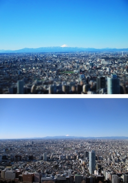 お正月は　新宿からも富士山が奇麗に見える<br>住友ビルの展望室から　３日に撮りました