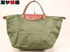 「ロンシャン LONGCHAMP ルプリアージュ トップハンドルバッグM カーキ     販売中！ 玉や質店 千葉 市川市 本八幡」