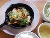 「本日のおすすめランチは鶏の香草パン粉焼き」