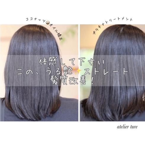 ココナッツ縮毛矯正 プラチナトリートメント Atelier Tule アトリエ トゥーレ のニュース まいぷれ 舞鶴 綾部 福知山