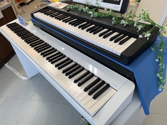 CASIOTONEとPriviaPX-S1000「世界最小スリムボディのデジタルピアノ（ホワイト）店頭展示中❢❢」