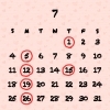 「7月の定休日」