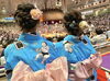 「明日から名古屋場所が始まります✨ 明日から15日間また応援をお願いいたします  この写真は2年前、 家族で観戦しに行った際のものです✨ 照強関の反物で浴衣を作ってもらったので着て行きました」