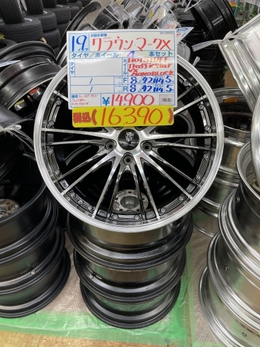 「【中古タイヤアルミ】19ｲﾝﾁ/4本セット  ￥16,390」