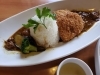 「本日のおすすめランチはポークカツカレー」