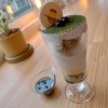 八女茶アイスのぷりんパフェ