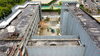施工途中「元向島中学校解体工事が終わりました！」