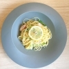 エビと水菜のレモンパスタ「今週のパスタ」