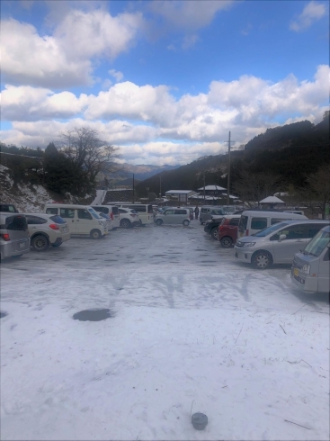無料駐車場・凍結「【観光情報】白猪の滝、氷瀑しています！」