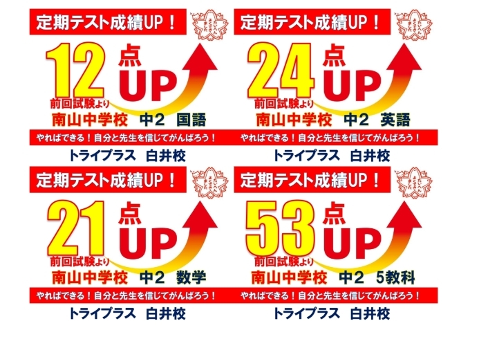 定期テスト対策プリントを各学校、学年、科目で準備！「小室中、豊富中の皆さん！定期テスト対策はじめます！」