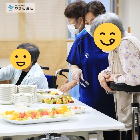 「介護老人保健施設やすらぎ荘-8月お誕生会」