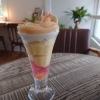 桃の花パフェ