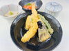 揚げ出し豆腐と海老天「   ○・。＊　週替わりアザレアランチ　＊。・○」