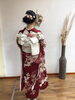朱色のお着物がお似合いでした。「㊗️新成人の皆さま㊗️2枚目」
