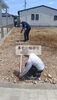 建設前！綿密な準備「三良坂町の新築現場で着工前の綿密な打ち合わせを行いました」