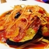 Pasta　揚げなすとベーコンのトマトソース　S（一人前）