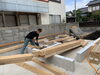 土台の長さカット「今市町北本町の家改築工事　No.12」