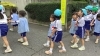 ここを曲がったら到着!「「避難訓練で鳩ヶ谷中学校まで歩きました!」」