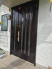 塗布直後のアルミドア「【勝浦市の屋根塗装・アルミドア復活事例】海沿いの家は、サビや白サビに注意が必要です」
