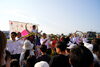 こんぶ～の掛け声とともに！「大盛況！！！京橋朝市『桃太郎伝説～北前船ものがたり』開催されました。」