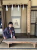 松下村塾(世界遺産)の前にて「吉田松陰関連の神社に参拝しました。」