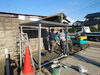 「第２報～工事内容：自転車小屋設置と土間コンクリート     出雲市」