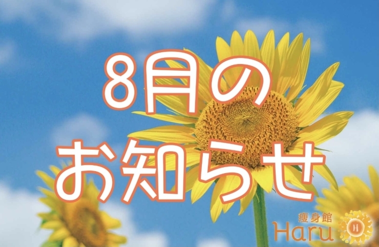 「今日から8月ですね✨」