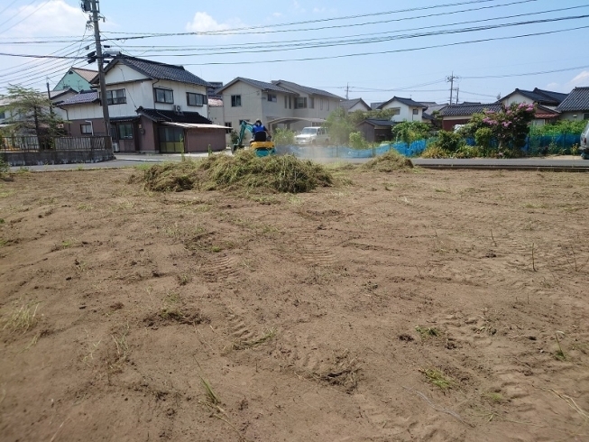 整地をしています「新築工事　整地　出雲市」