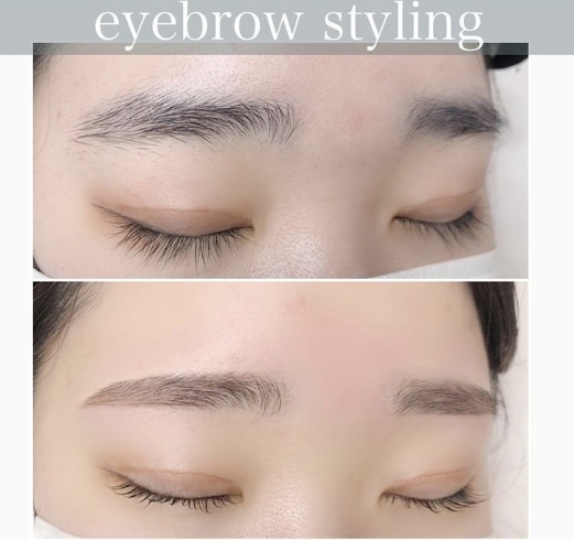 「eyebrow styling！」