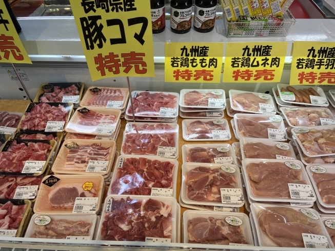 お肉を食べて、スタミナもりもり^ ^「土曜特売やってます！」