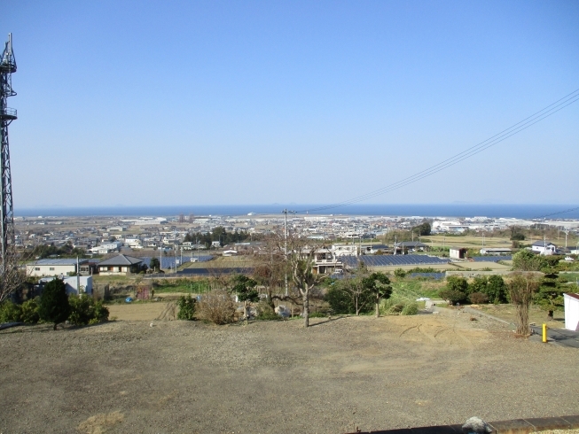 園内からの景色「だいぶ涼しくなってきましたね」