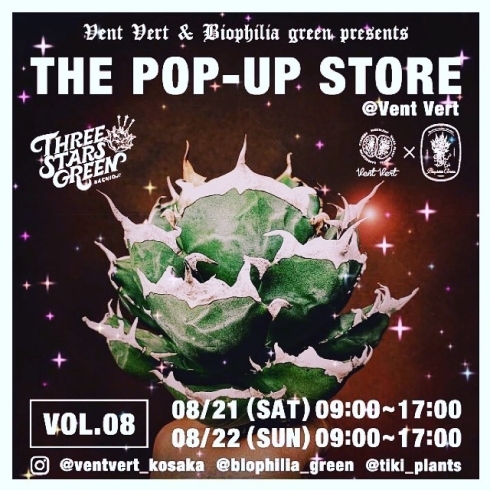 「2021年8月21日（土）、22日（日)　THE POP-UP STORE Vol.8 開催」
