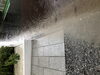 お寺の入り口「凄い雷雨」
