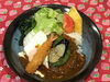 「本日の日替わりは　ししとう風ロコモコ丼です。」