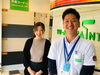 船橋店店長の秋葉（右）と事務の秋山（左）「外壁塗装専門店！ユウマペイント船橋店のスタッフ紹介です」