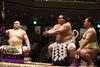 「照強関今日阿武咲関に勝ち、2勝2敗✨明日は志摩ノ海関との取り組みです✨」