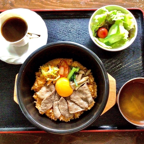 「新発田牛のビビンパ定食」