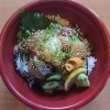 「明日の日替り弁当は海鮮漬け丼」