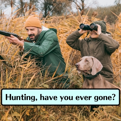 What are they hunting?「Teacher'sコーナー84号 It's officially hunting season. 蘇我駅近くの英会話教室】043-209-2310」