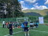 木曽ロータリークラブ山本会長の挨拶「木曽ロータリークラブ主催　松本山雅協力　木曽少年サッカー教室開催」