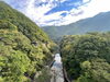 牧尾ダム近く六段橋から王滝川「9月29日（水）王滝村雲が多いですが晴れています【木曽 遊び アクティビティー 林鉄バイク 王滝村】」