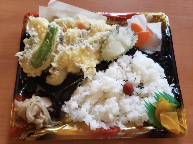 「明日の日替り弁当は「海鮮天ぷら」」