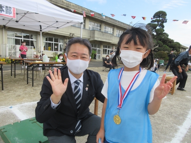 市長さんからメダル授与していただきました！「*北浦幼稚園　運動会でした*」
