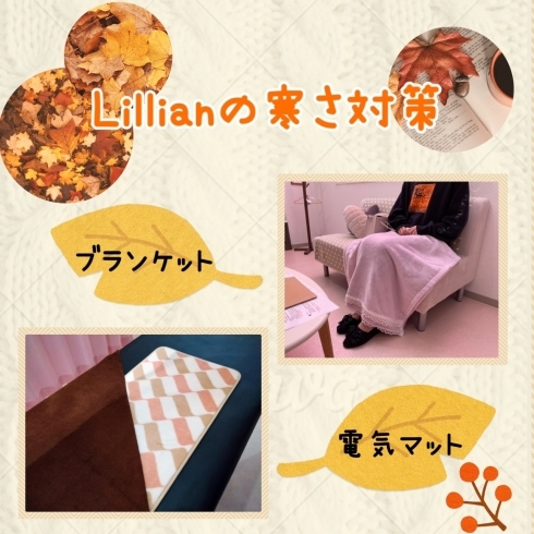 「〜Lillian （リリアン）の寒さ対策について〜」