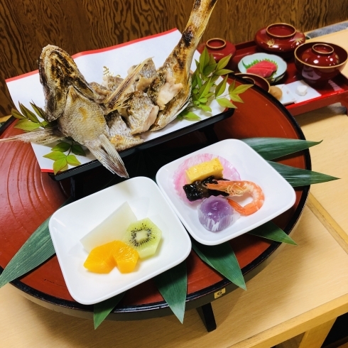 お食い初めのお祝いでご来店ありがとうございました。「お食い初めなどご慶事・ご法事のご予約を承っております。」