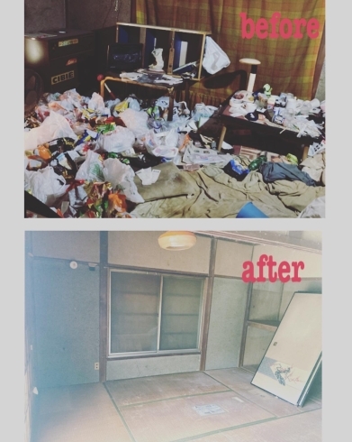 before,after「木更津市　遺品整理」