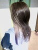紫色が抜けたあとが楽しみ「インナーカラーをホワイトに、」